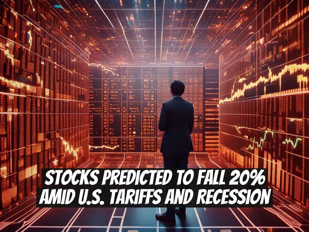 Stocks Predicted to Fall 20% Amid U.S. Tariffs and Recession