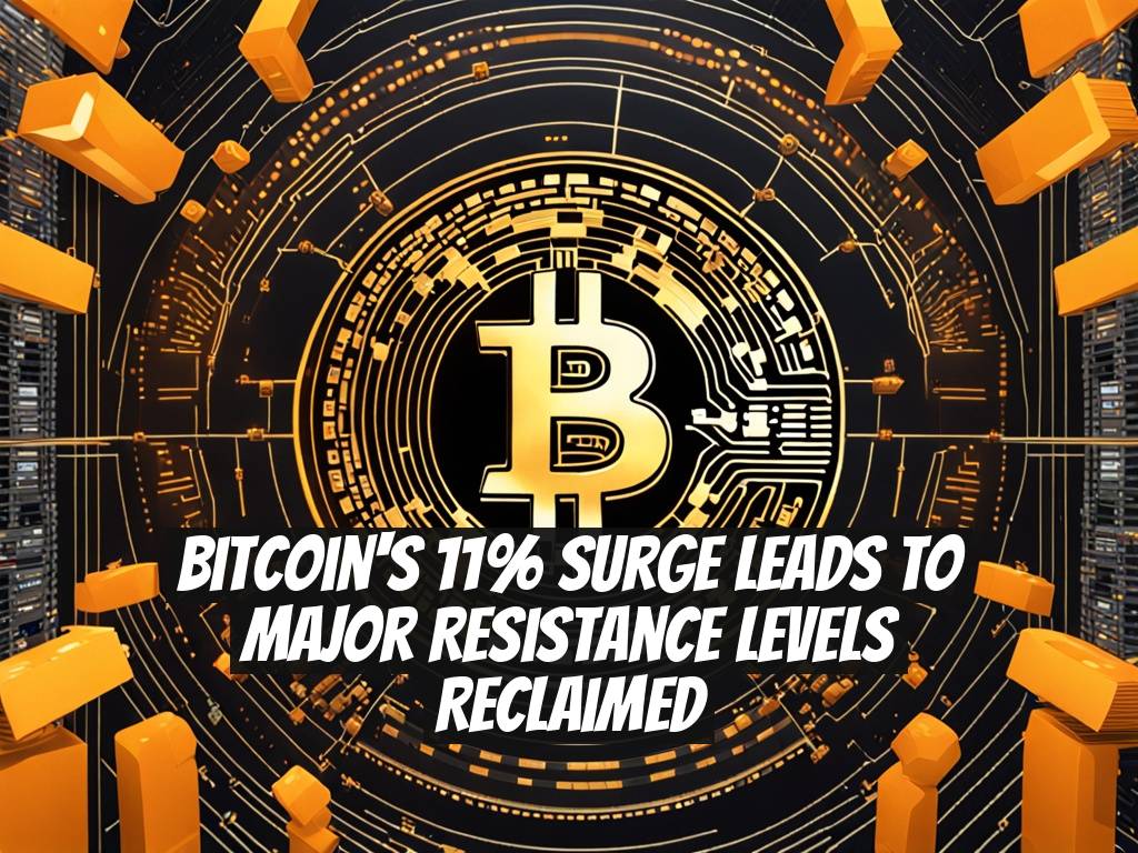 Bitcoin's 11% Surge Leads to Major Resistance Levels Reclaimed