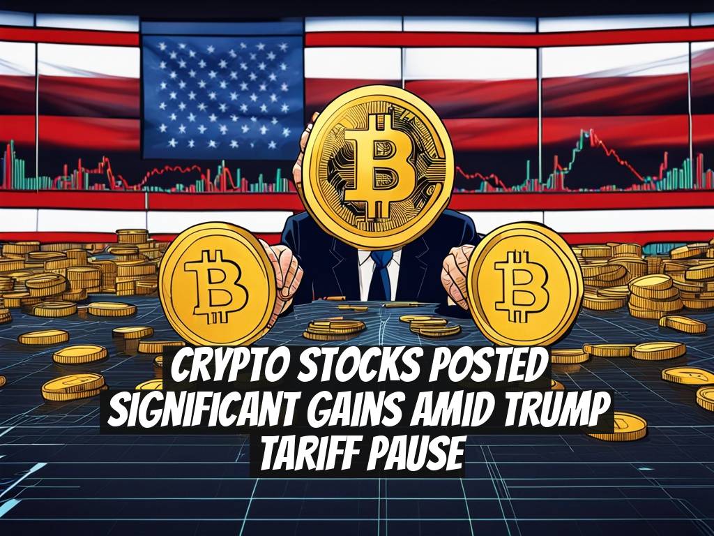 Crypto Stocks Posted Significant Gains Amid Trump Tariff Pause