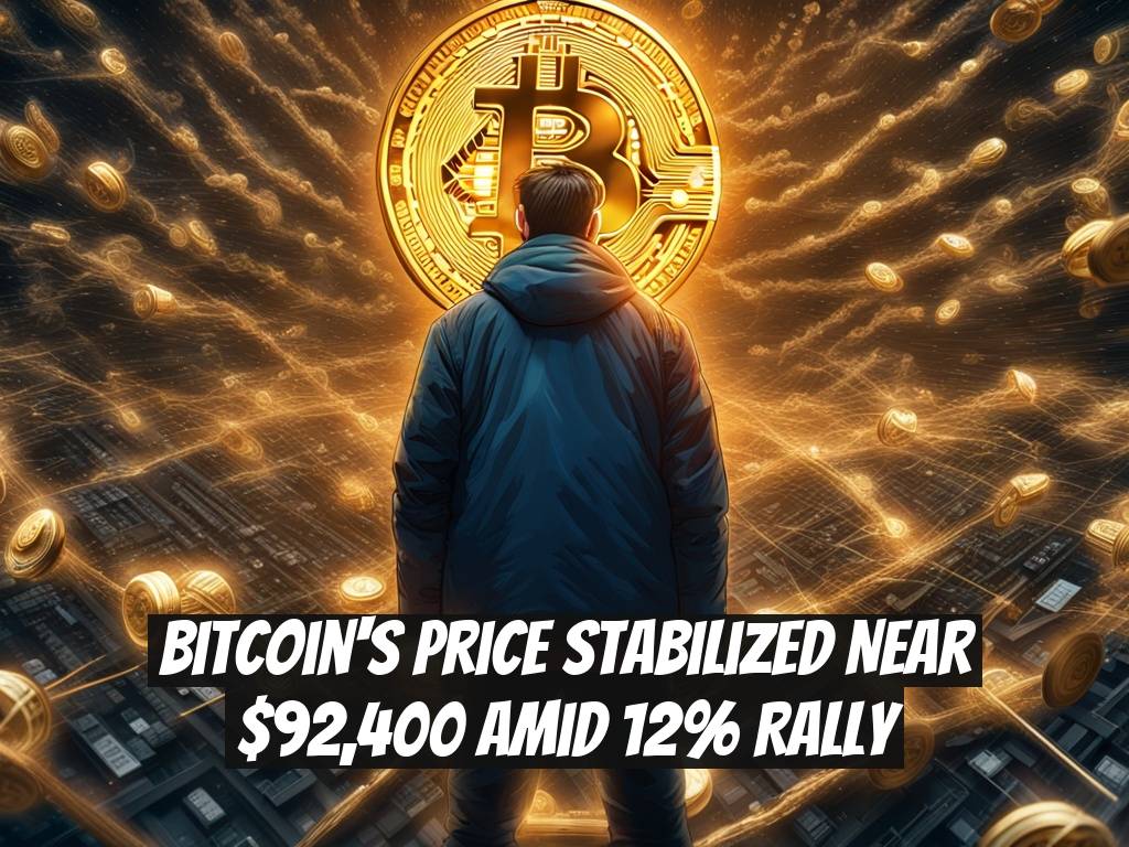 Bitcoin's Price Stabilized Near $92,400 Amid 12% Rally