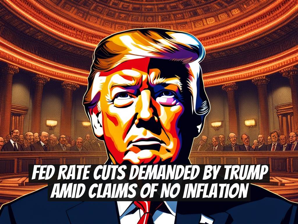 Fed Rate Cuts Demanded by Trump Amid Claims of No Inflation