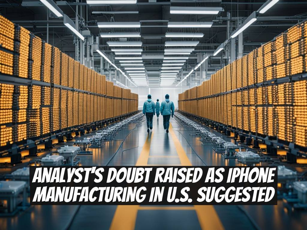 Analyst's Doubt Raised as iPhone Manufacturing in U.S. Suggested