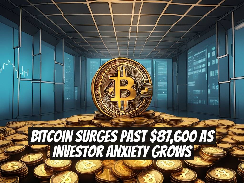 Bitcoin Surges Past $87,600 as Investor Anxiety Grows