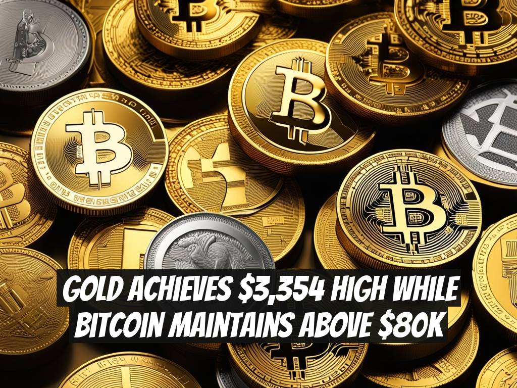 Gold Achieves $3,354 High While Bitcoin Maintains Above $80K