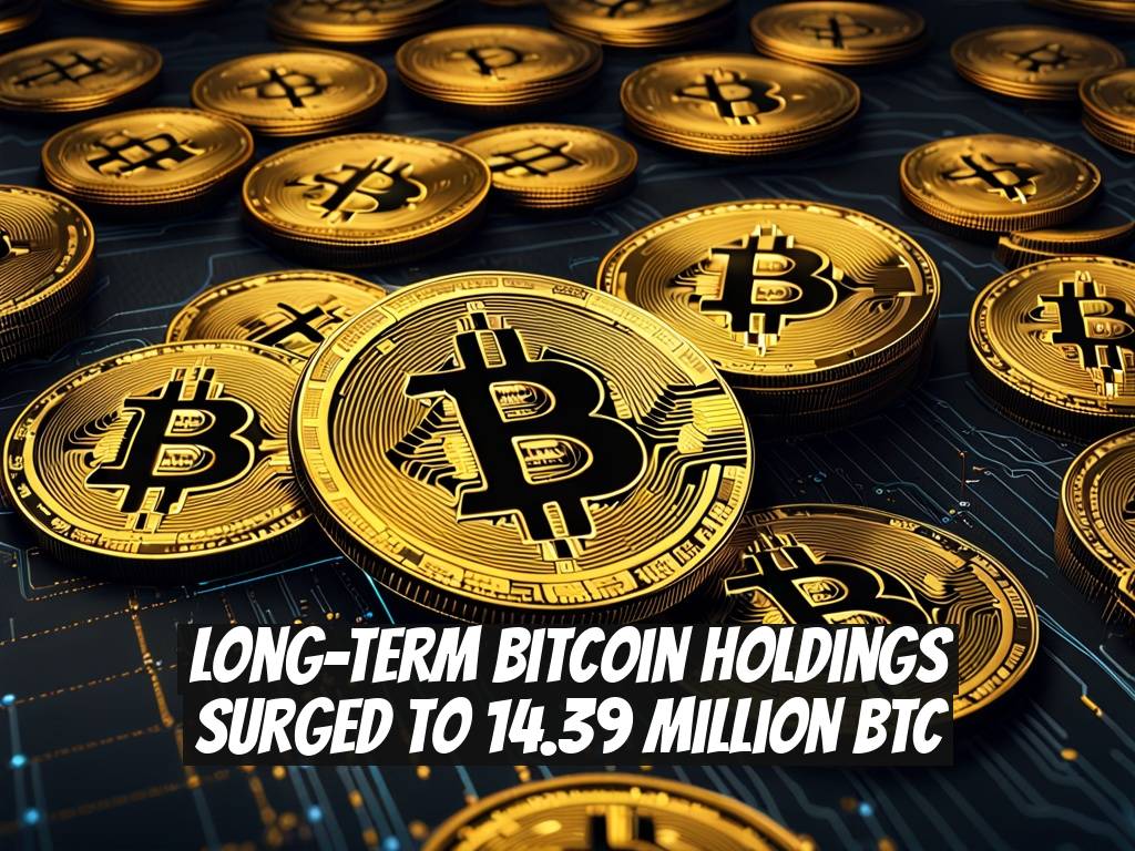Long-Term Bitcoin Holdings Surged to 14.39 Million BTC