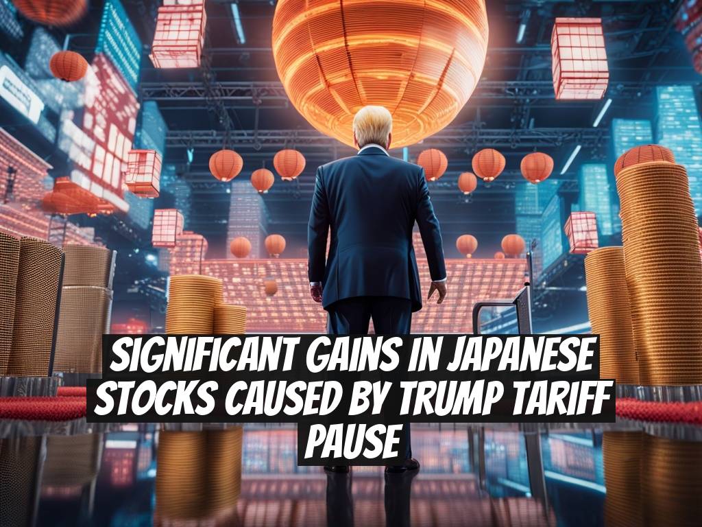Significant Gains in Japanese Stocks Caused by Trump Tariff Pause