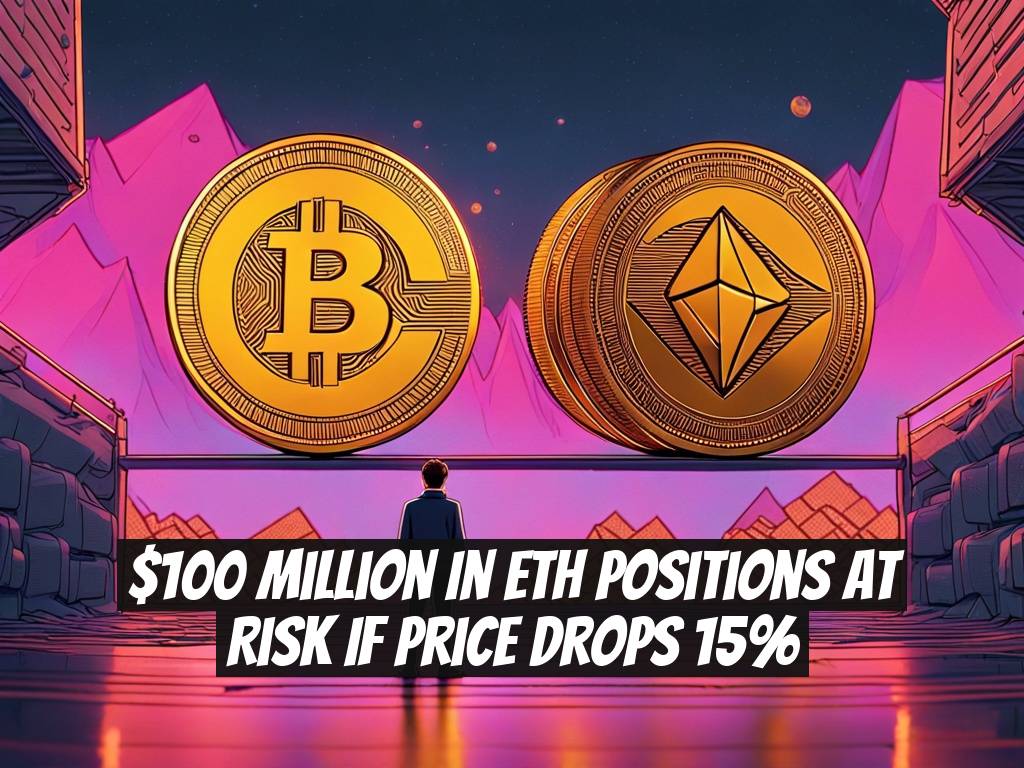 $100 Million in ETH Positions at Risk if Price Drops 15%