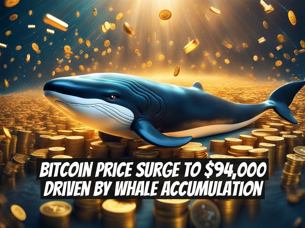 Bitcoin Price Surge to $94,000 Driven by Whale Accumulation