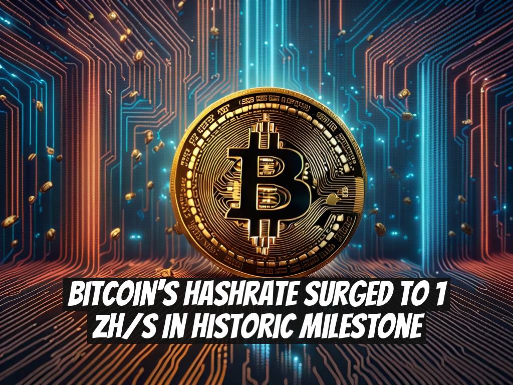 Bitcoin's Hashrate Surged to 1 ZH/s in Historic Milestone