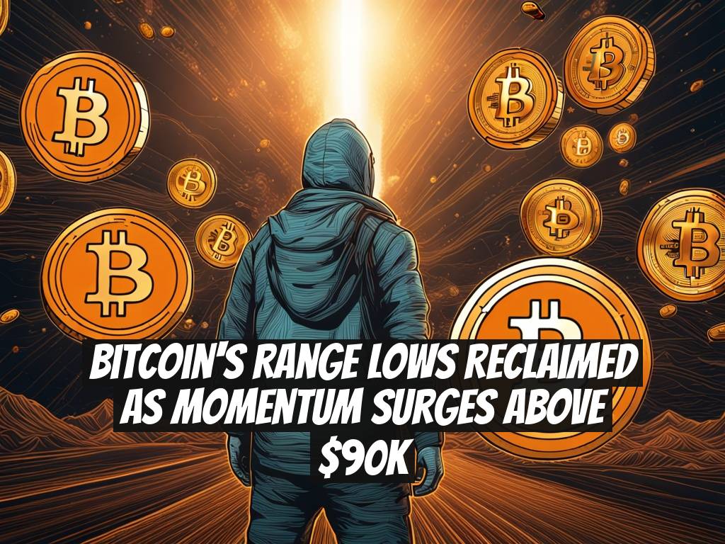 Bitcoin's Range Lows Reclaimed as Momentum Surges Above $90K