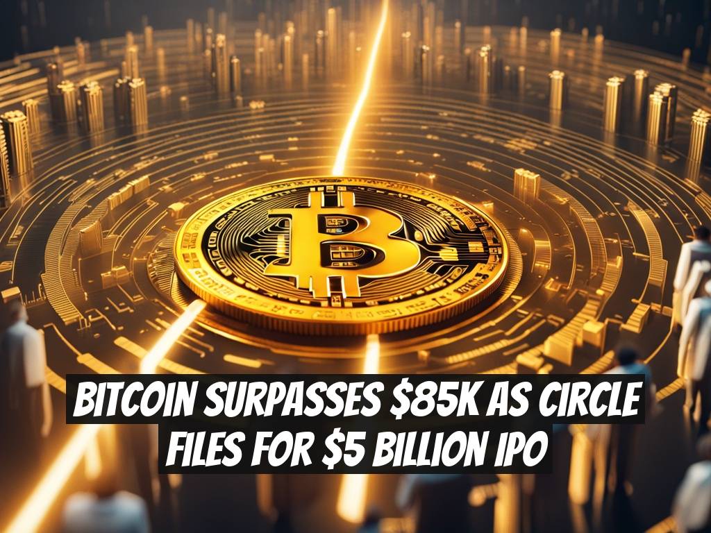 Bitcoin Surpasses $85K as Circle Files for $5 Billion IPO