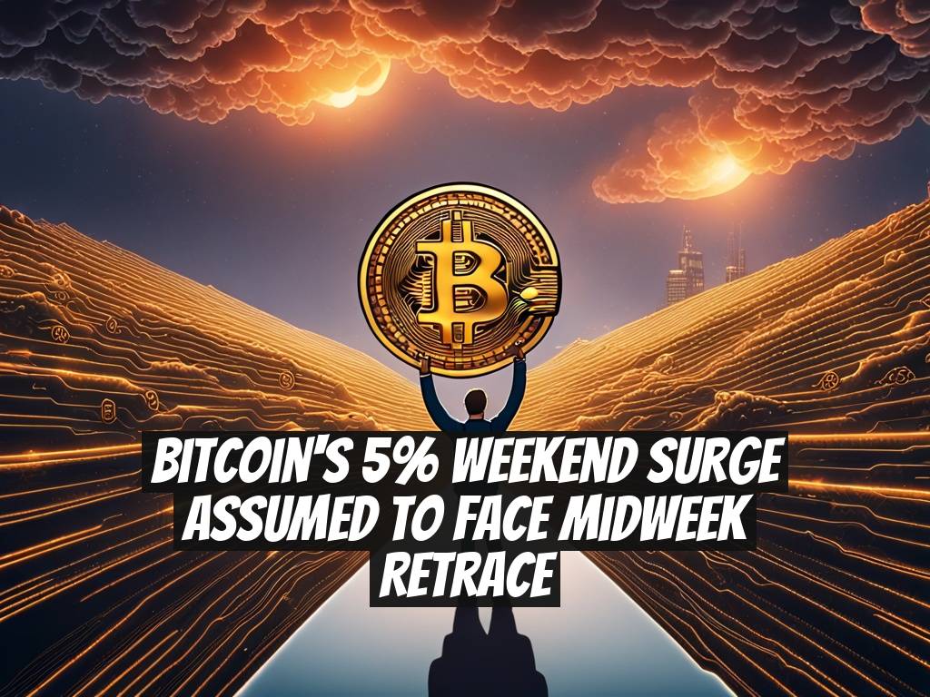Bitcoin's 5% Weekend Surge Assumed to Face Midweek Retrace
