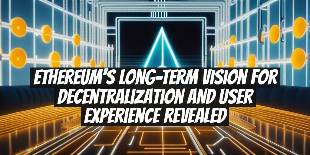 Ethereum's Long-Term Vision for Decentralization and User Experience Revealed