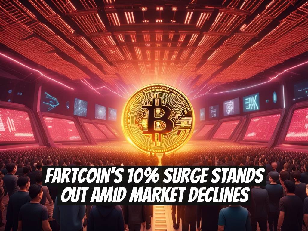 Fartcoin's 10% Surge Stands Out Amid Market Declines