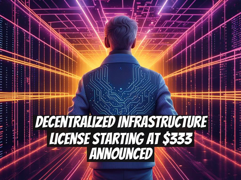 Decentralized Infrastructure License Starting at $333 Announced