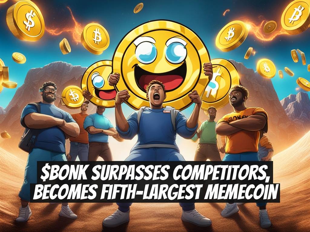 $BONK Surpasses Competitors, Becomes Fifth-Largest Memecoin
