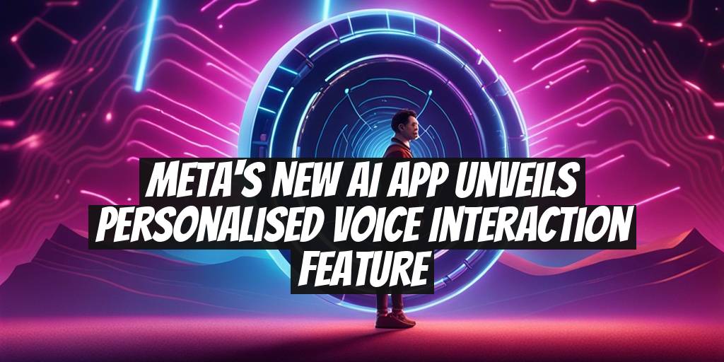 Meta's New AI App Unveils Personalised Voice Interaction Feature