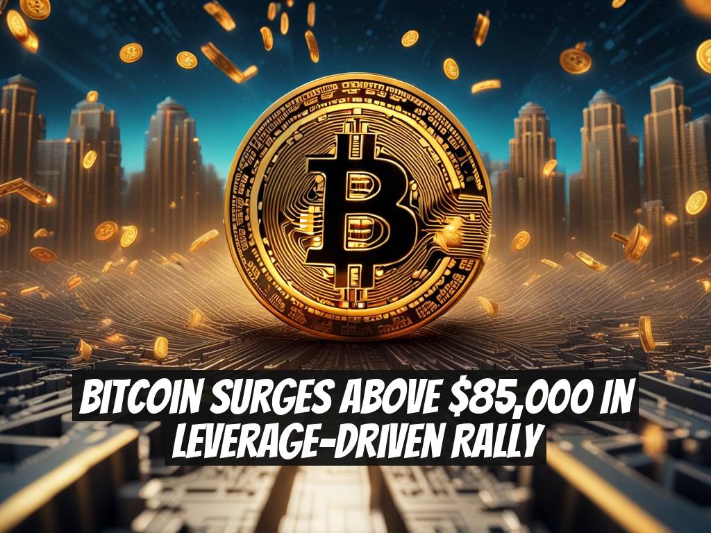Bitcoin Surges Above $85,000 in Leverage-Driven Rally