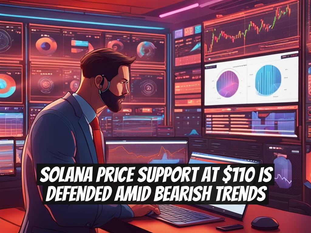 Solana price support at $110 is defended amid bearish trends