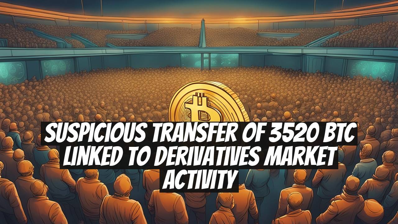 Suspicious Transfer of 3520 BTC Linked to Derivatives Market Activity