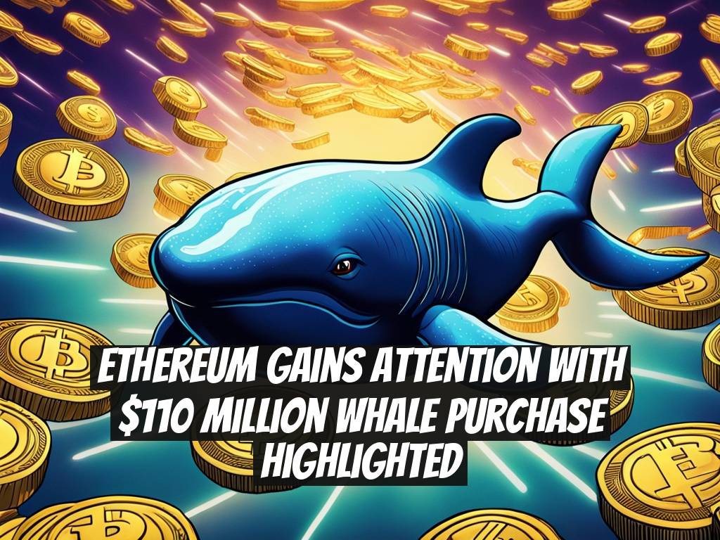 Ethereum Gains Attention with $110 Million Whale Purchase Highlighted