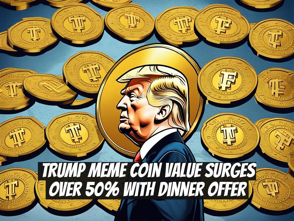 Trump Meme Coin Value Surges Over 50% With Dinner Offer