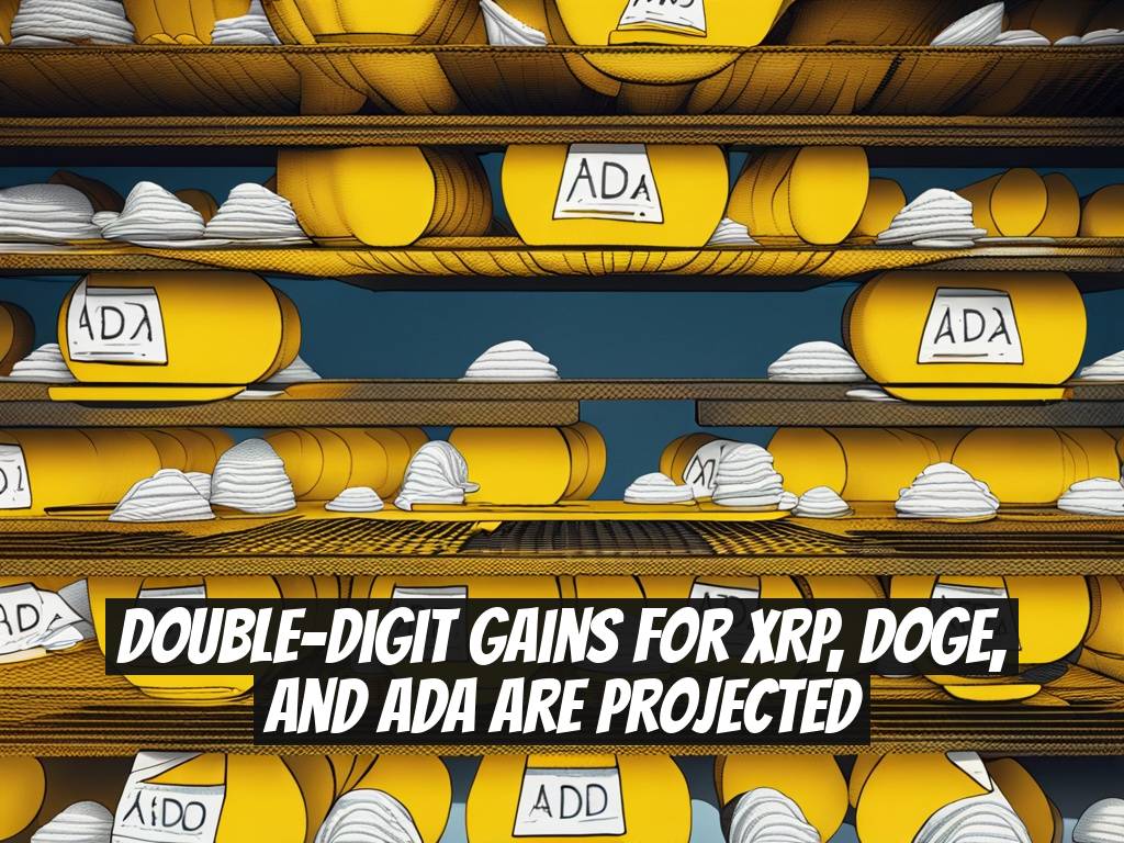 Double-Digit Gains for XRP, DOGE, and ADA Are Projected
