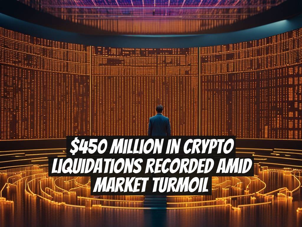 $450 Million in Crypto Liquidations Recorded Amid Market Turmoil