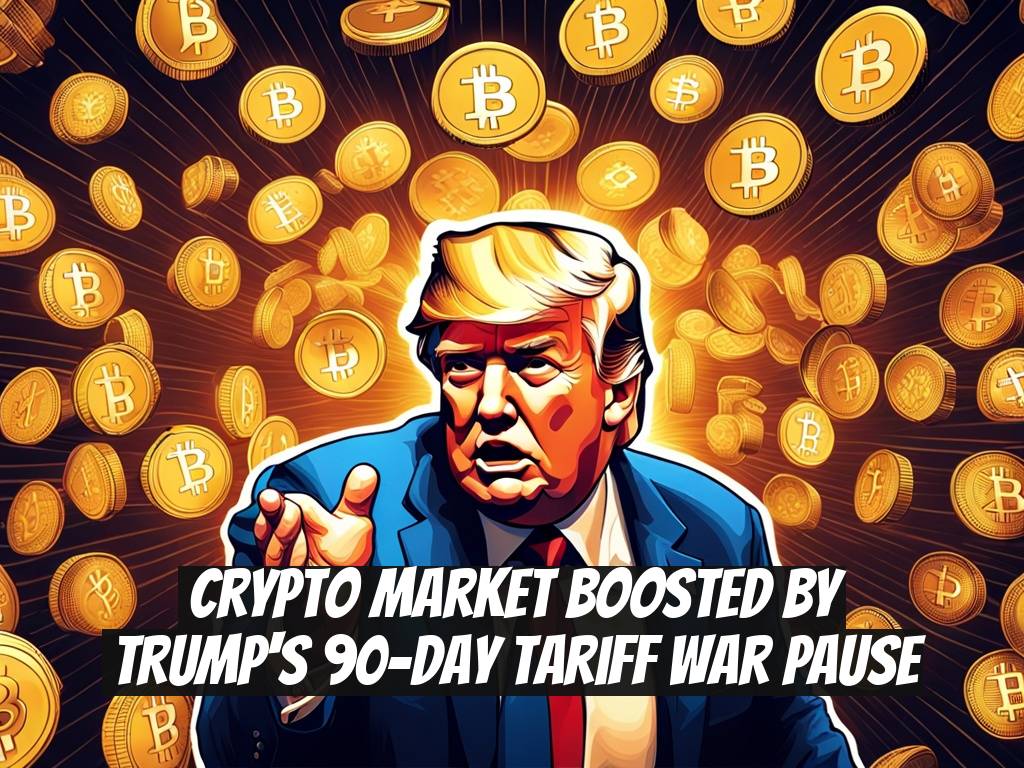 Crypto Market Boosted by Trump's 90-Day Tariff War Pause