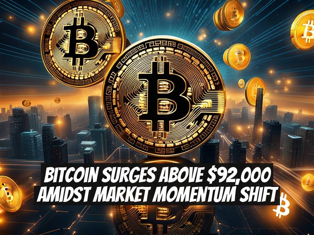 Bitcoin Surges Above $92,000 Amidst Market Momentum Shift
