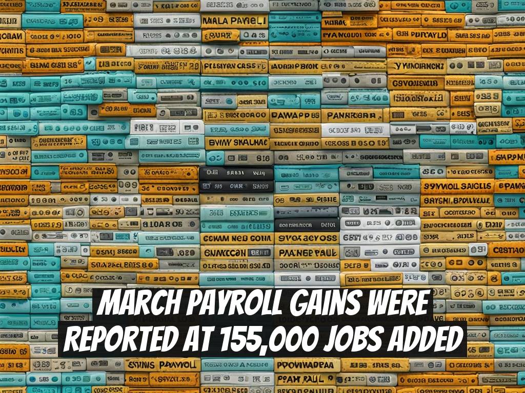 March Payroll Gains Were Reported at 155,000 Jobs Added