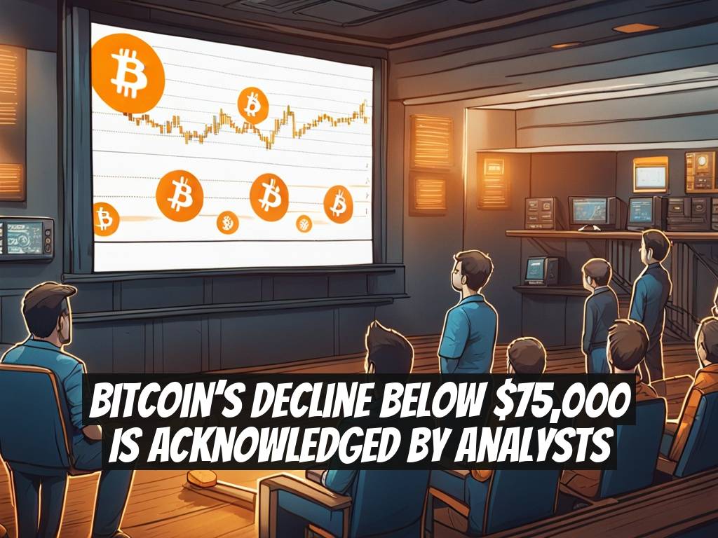 Bitcoin’s Decline Below $75,000 Is Acknowledged by Analysts