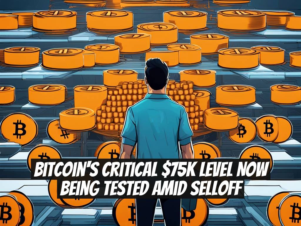 Bitcoin's Critical $75K Level Now Being Tested Amid Selloff