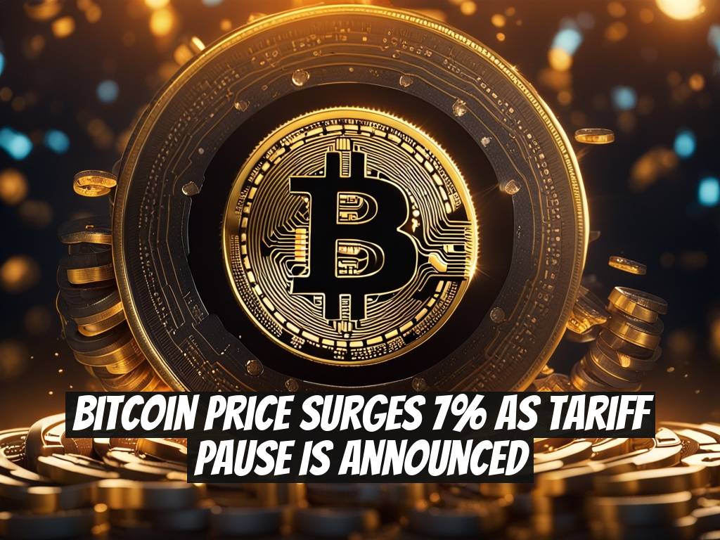 Bitcoin Price Surges 7% as Tariff Pause is Announced