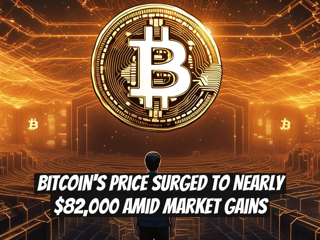 Bitcoin's Price Surged to Nearly $82,000 Amid Market Gains