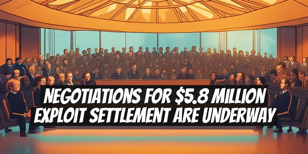 Negotiations for $5.8 Million Exploit Settlement Are Underway