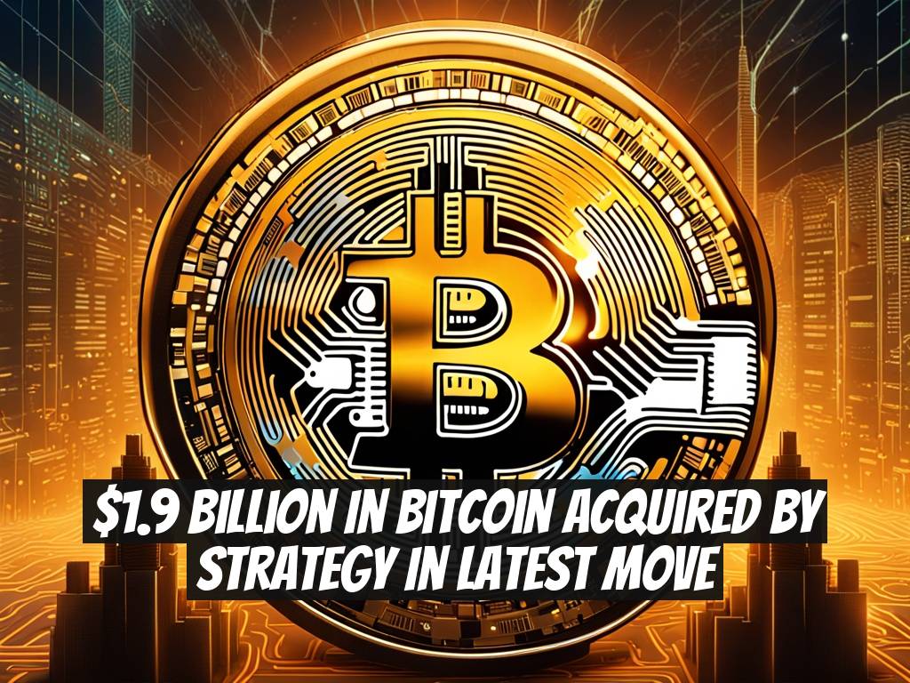 $1.9 Billion in Bitcoin Acquired by Strategy in Latest Move