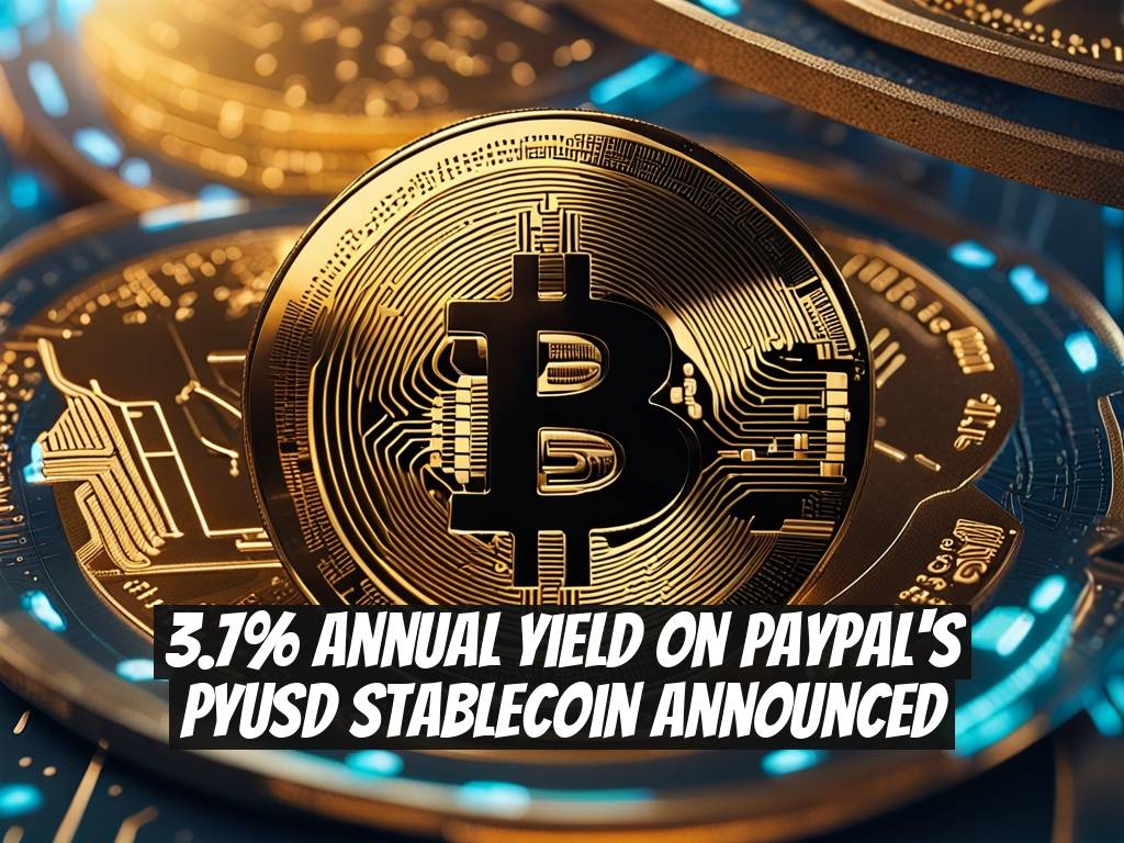 3.7% Annual Yield on PayPal's PYUSD Stablecoin Announced