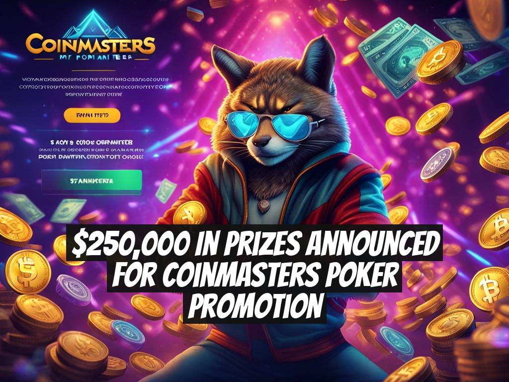 $250,000 in Prizes Announced for CoinMasters Poker Promotion
