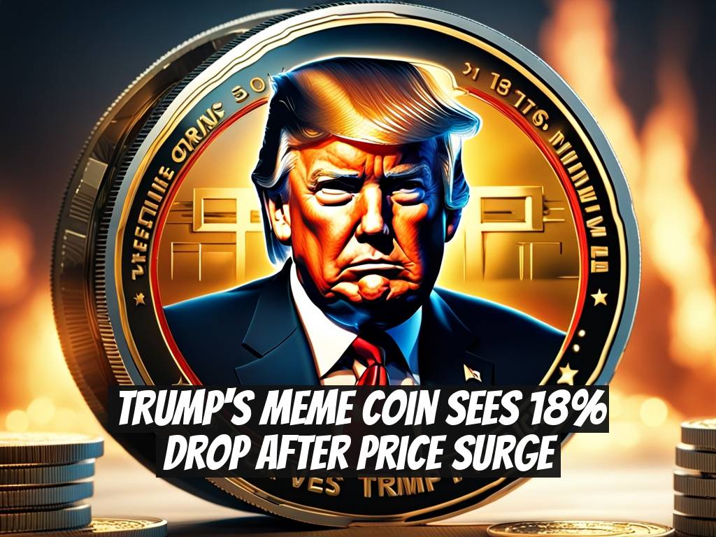 Trump's Meme Coin Sees 18% Drop After Price Surge