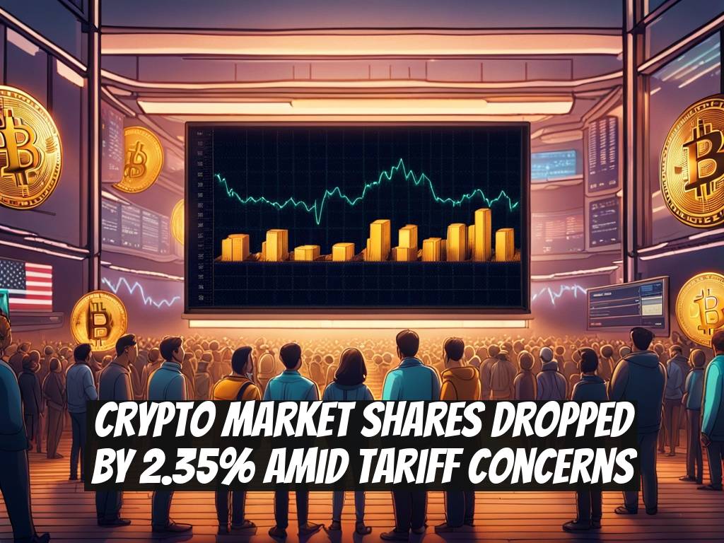 Crypto Market Shares Dropped by 2.35% Amid Tariff Concerns