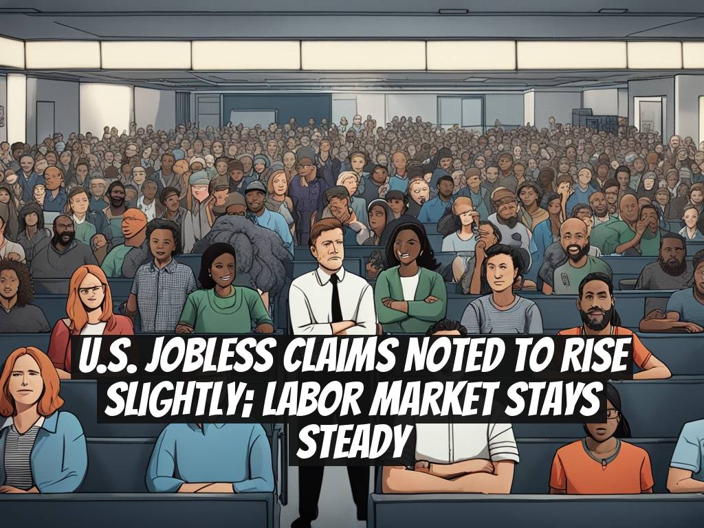 U.S. Jobless Claims Noted to Rise Slightly; Labor Market Stays Steady