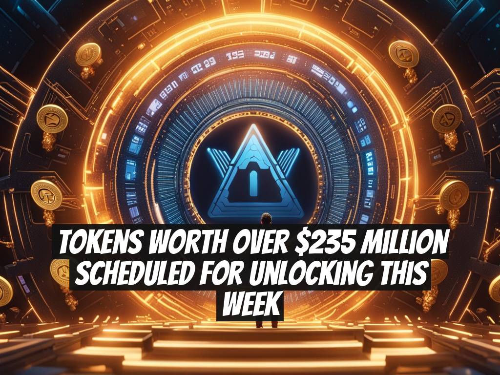 Tokens Worth Over $235 Million Scheduled for Unlocking This Week
