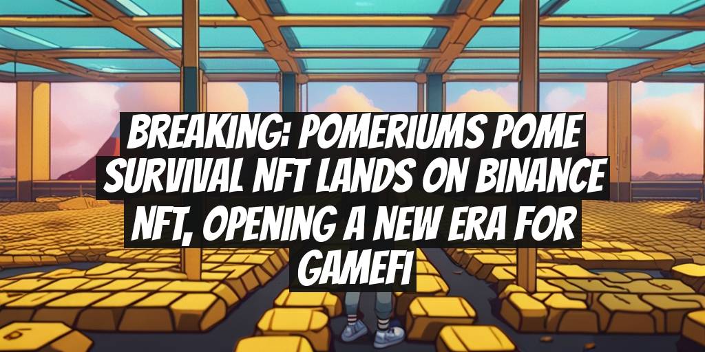 Breaking: Pomeriums Pome Survival NFT Lands on Binance NFT, Opening a New Era for Gamefi