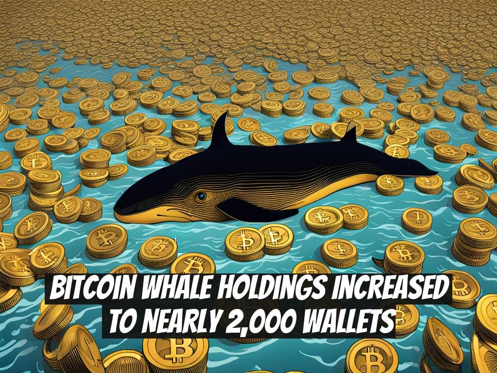 Bitcoin Whale Holdings Increased to Nearly 2,000 Wallets