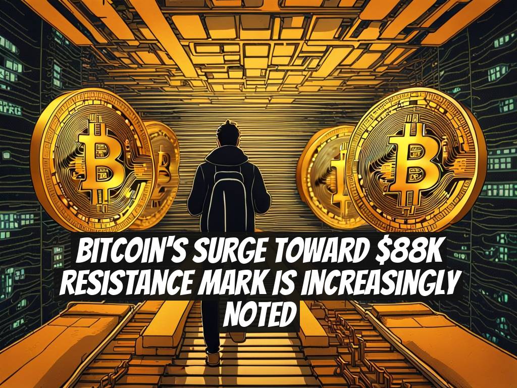 Bitcoin's Surge Toward $88K Resistance Mark Is Increasingly Noted