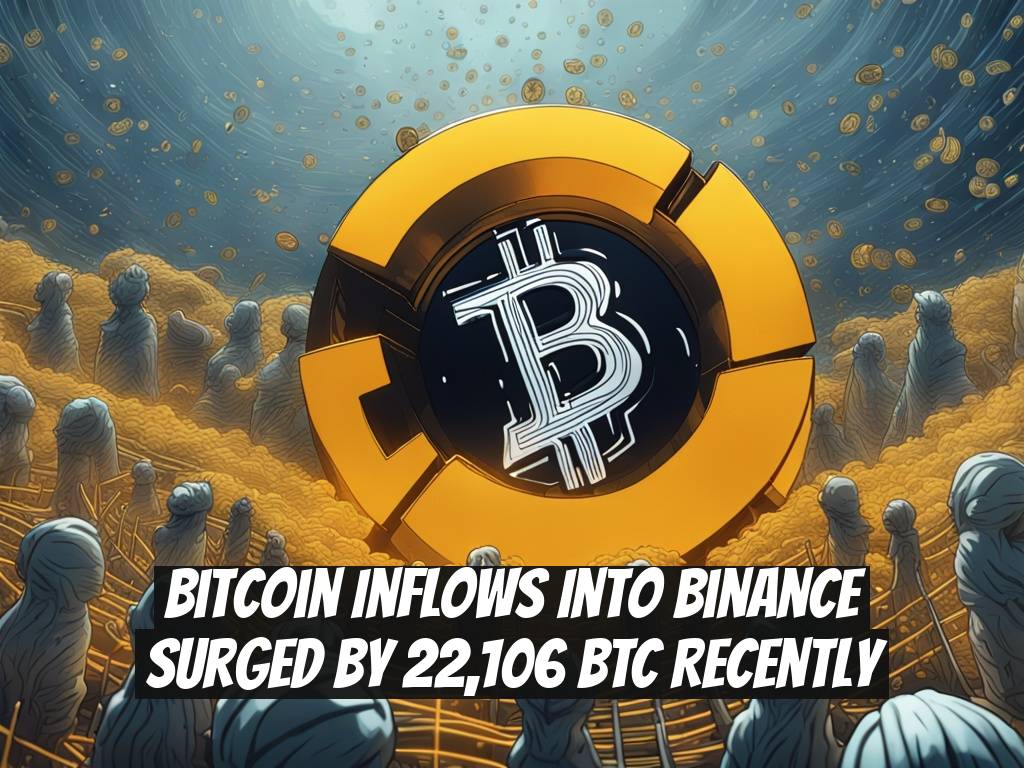 Bitcoin Inflows Into Binance Surged by 22,106 BTC Recently