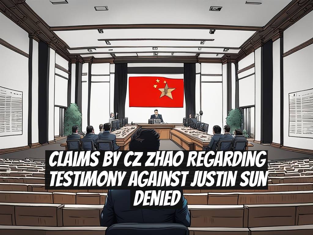 Claims by CZ Zhao Regarding Testimony Against Justin Sun Denied