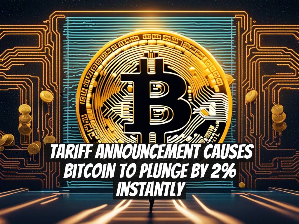 Tariff Announcement Causes Bitcoin to Plunge by 2% Instantly