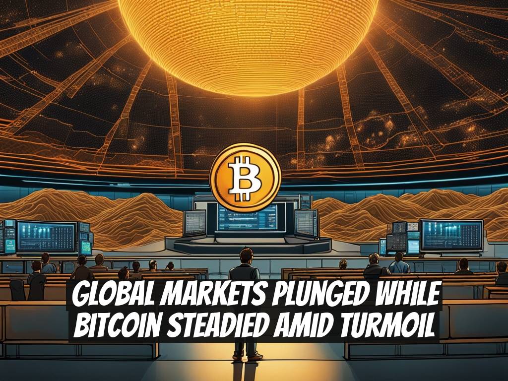 Global Markets Plunged While Bitcoin Steadied Amid Turmoil